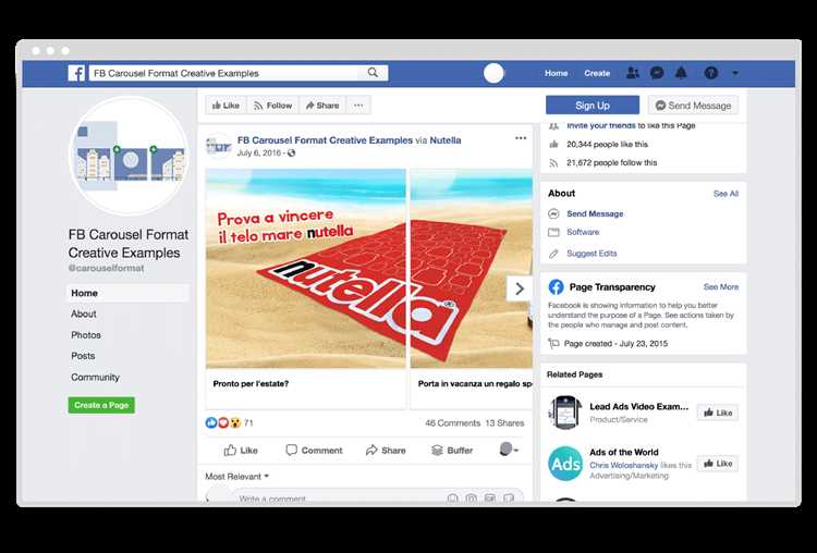 Как создать многоплоскостные объявления на Facebook?